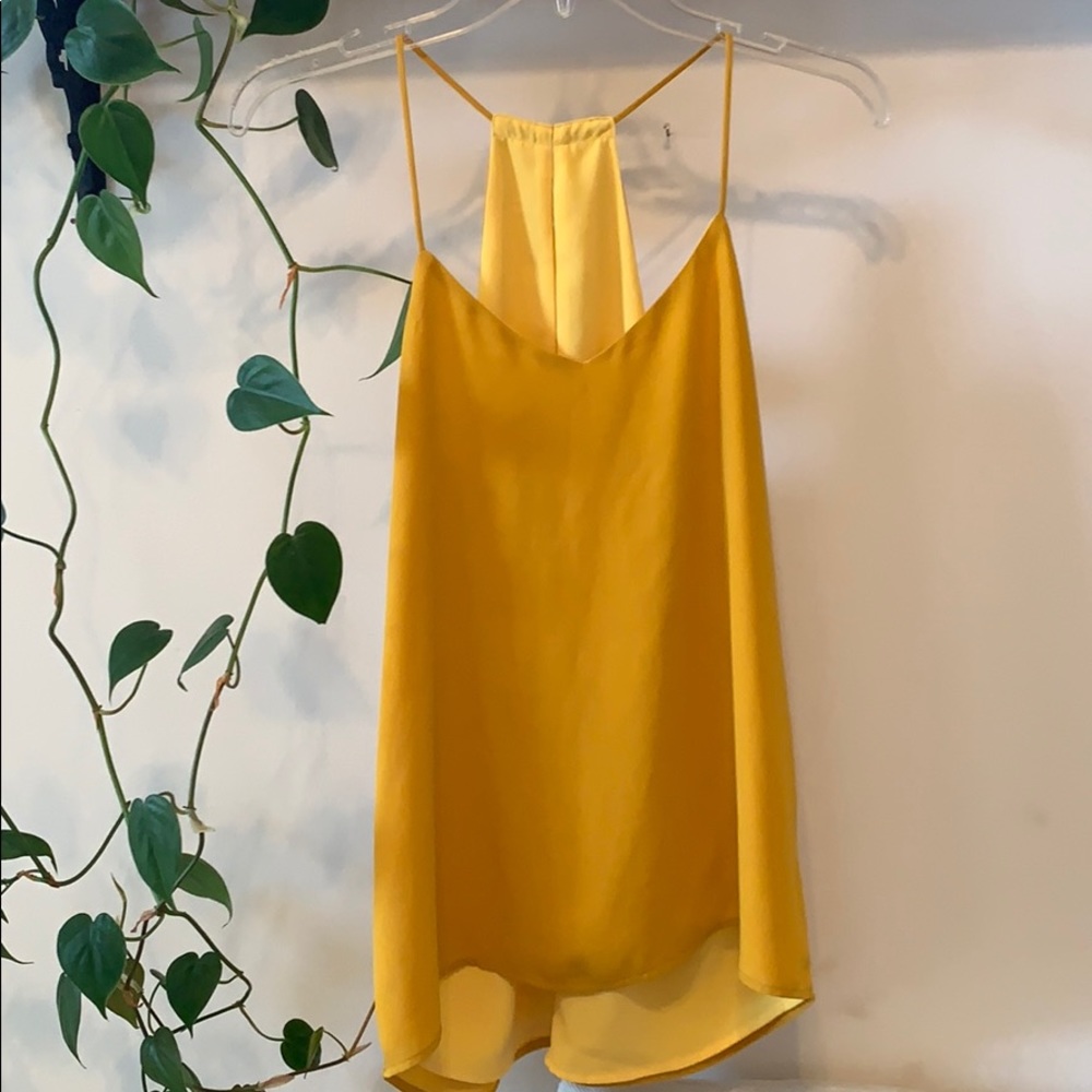 Express reversible silky halter back top